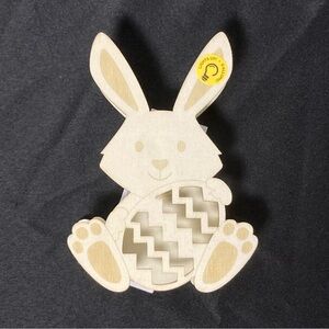 ⭐️ Make Market Light Up Paintable Wooden Easter Bunny Easter Eggs Decoration